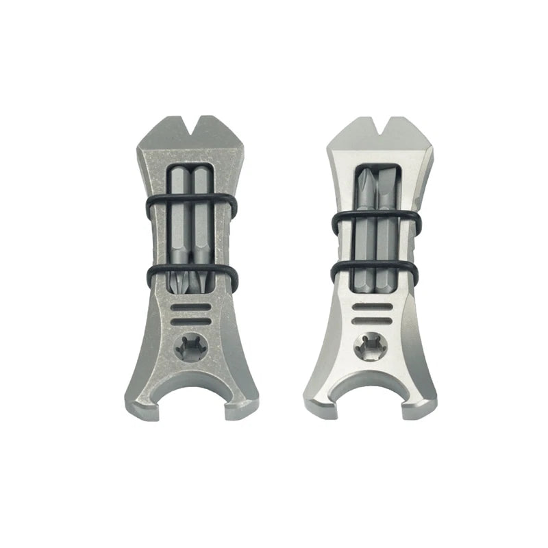 EDC TC4 Titanium Alloy Pocket Pry Bar Crowbar Bottle Opener Outdoor Multi Tools 07FC0E-D4 - KOEEK