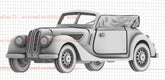 3D Printed 1/72 World War II 328 Convertible Sedan Unpainted 07FC0E-D4 - KOEEK
