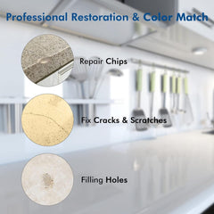 new Granite Repair Kit & Marble (Color Match), Quartz Countertop... 07FC0E-D4 - KOEEK