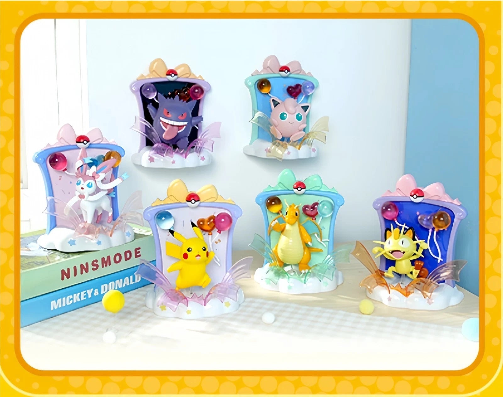 Pokémon Happy Party Photo Frame Pikachu Collectible Statue Figure Model Box 07FC0E-D4 - KOEEK