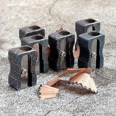 Mini Titanium Manual Top grade Stationery Pencil Sharpener Metal Bevelled Tool 07FC0E-D4 - KOEEK