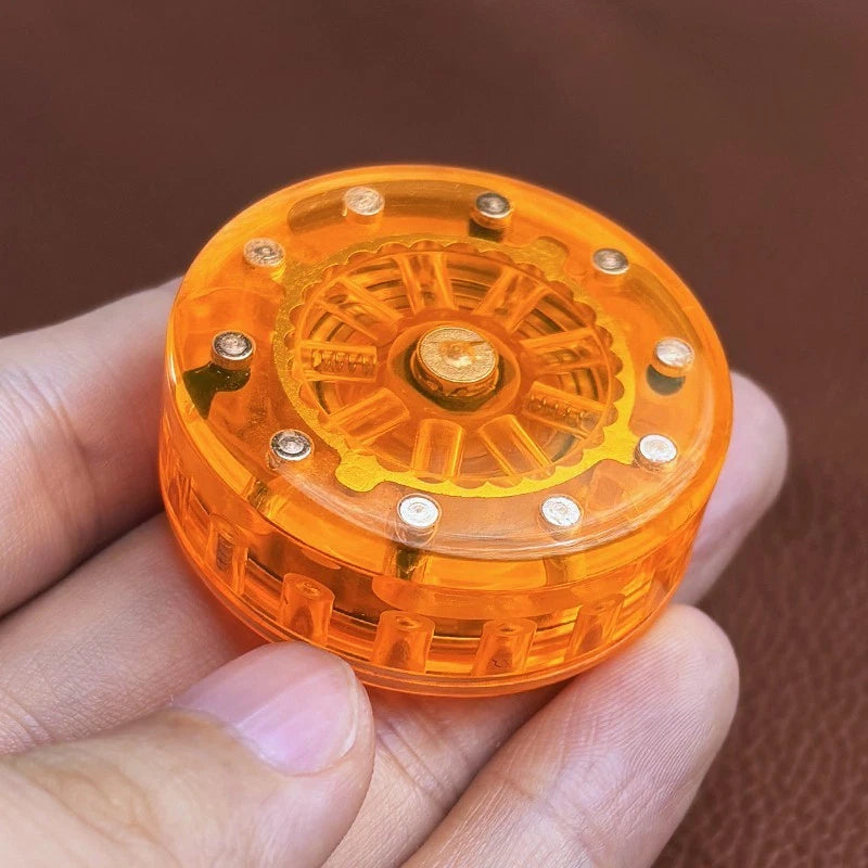 Fun PMMA Mechanical Magnetic Fidget Toy EDC Fidget Coin Stress Relief Toys Gift 07FC0E-D4 - KOEEK