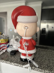 Charlie Brown Blow Mold 22" Peanuts Santa Christmas LED Lighting Decoration 07FC0E-D4 - KOEEK