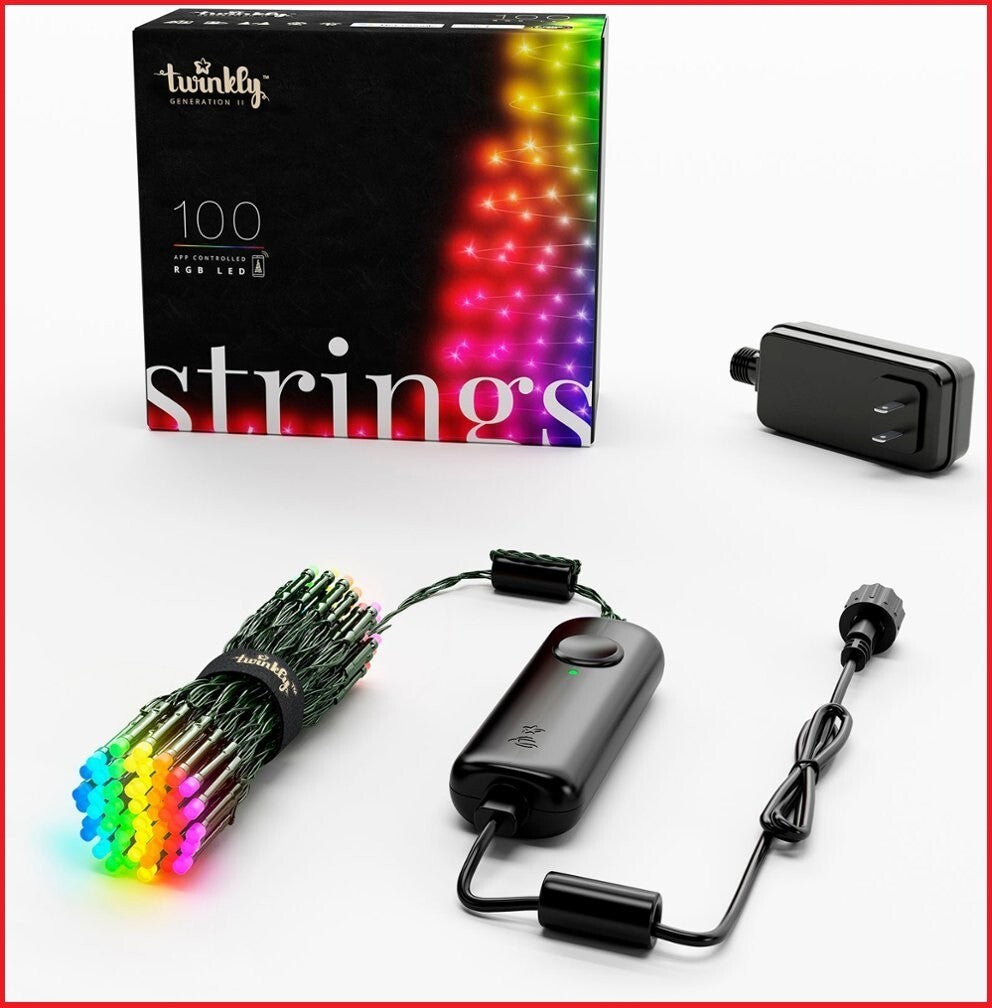 Twinkly App Controlled Smart Light String 100 LED RGB Generation II - Multi 26ft TWINKLY - KOEEK