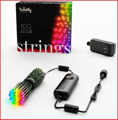 Twinkly App Controlled Smart Light String 100 LED RGB Generation II - Multi 26ft TWINKLY - KOEEK