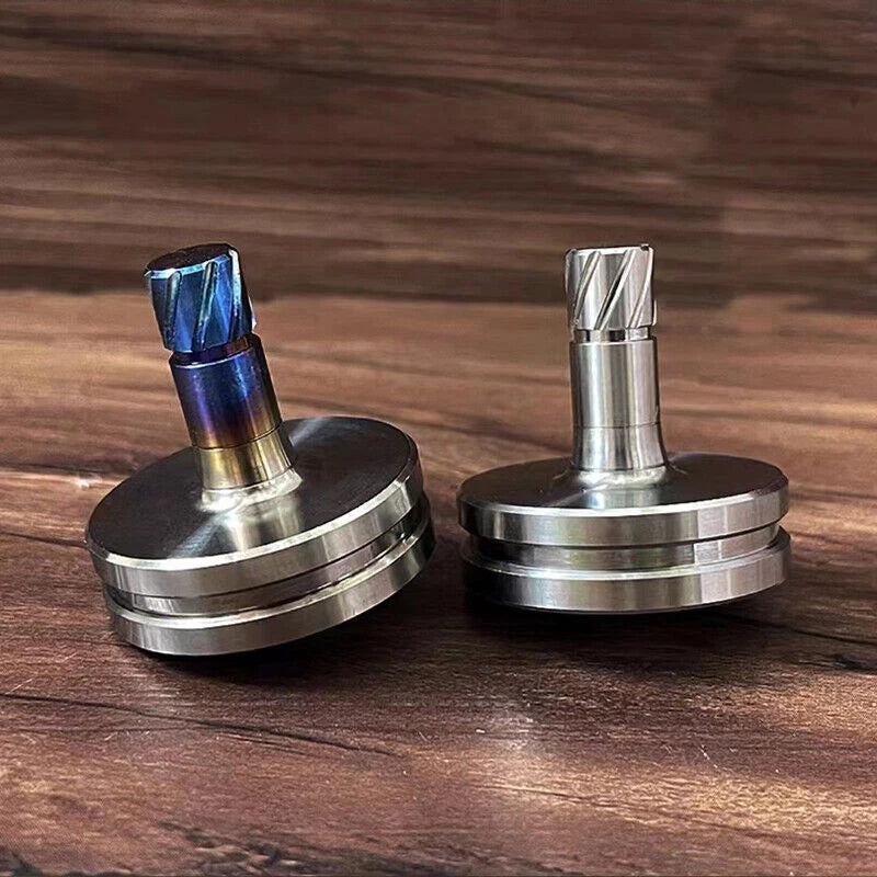 EDC Titanium Alloy Hand Twisting Spinning Top Ceramic Bead Super Precision Toy 07FC0E-D4 - KOEEK