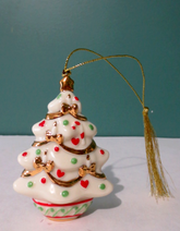 LENOX - Porcelain Decorative CHRISTMAS TREE Ornament - 3" Tall LENOX - KOEEK