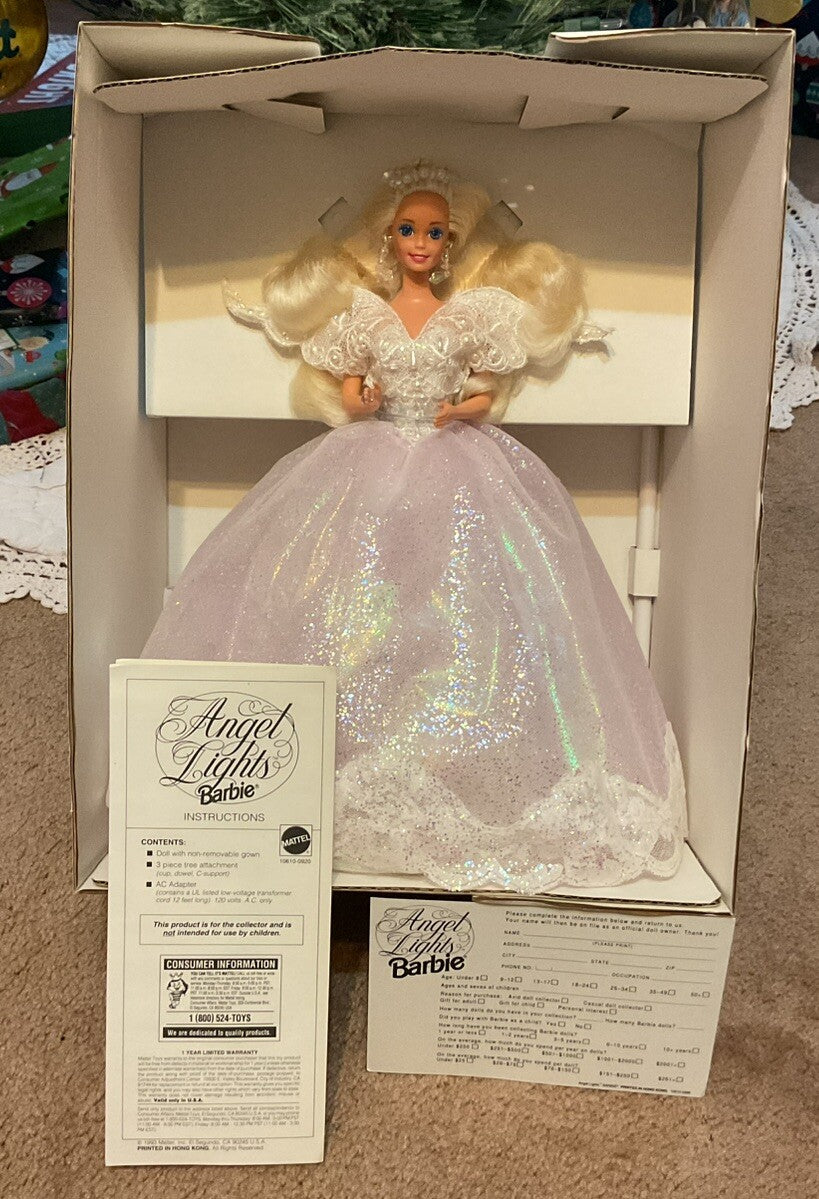 Barbie Angel Lights Barbie Doll For Christmas Tree Top, Centerpiece, Lamp BARBIE - KOEEK