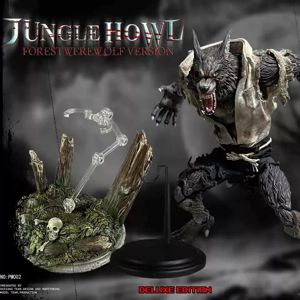 COOMODEL 1/12 PM002 Werewolf Jungle Howl Action Figure Model Statue PVC Model 07FC0E-D4 - KOEEK