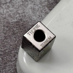 Titanium Keychain Parachute Cord Bead Pendant Knife Lanyard EDC Bead Zipper Head 07FC0E-D4 - KOEEK