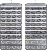 80 zippered pockets hanging jewelry organizer for storing jewelry 07FC0E-D4 - KOEEK