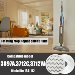 3897a Rotating mop pad, model number: 1641112, 8-piece set 07FC0E-D4 - KOEEK