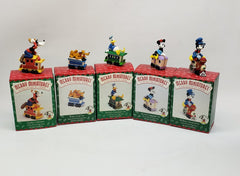 1998 Hallmark Merry Miniatures "Mickey Express" Disney Train Figurines Full Set! HALLMARK - KOEEK