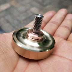 Brass Hand Twisting Spinning Top Handmade Gyro Toy Gyroscope Spinner EDC Toy 07FC0E-D4 - KOEEK