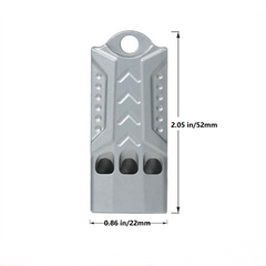 Titanium Emergency Whistle Survival Safety Whistle Three Tubes Outdoor EDC Gift 07FC0E-D4 - KOEEK
