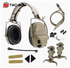 TAC-SKY Headset AMP Noise Cancelling Pickup digital signal ops core Military 07FC0E-D4 - KOEEK