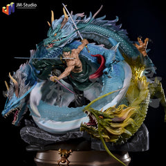 Roronoa Zoro JK Statue w/ 2 Heads Collectible Anime Action Figure 50cm PVC Model 07FC0E-D4 - KOEEK