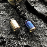 Titanium Alloy Knife Lanyard Bead Bottle Shape Paracord End Pendant Zip Pull EDC 07FC0E-D4 - KOEEK
