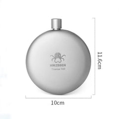 Pure Titanium Water Wine Coffee Tea Bottles Flasks Cans Portable Camping Tool 07FC0E-D4 - KOEEK
