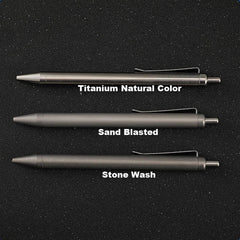 EDC Titanium Writing Pen Portable Signature Pen Stationery Office Ballpoint Pen 07FC0E-D4 - KOEEK