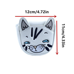 Cute Cat Leather Golf Club Head Cover Fit Titleist Scotty Cameron Mallet Putter 07FC0E-D4 - KOEEK