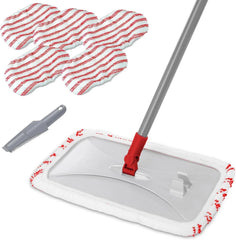 Extra Large Microfiber Floor Cleaning Mop, 16” Flat Mop, Red 07FC0E-D4 - KOEEK
