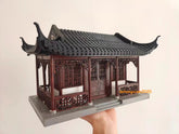Chinese Ancient Architecture Octagonal Pavilion Handmade Assembly DIY Model 07FC0E-D4 - KOEEK
