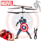 Marvel Avengers Captain America RC Helicopter with LED Lights and Gyro Stabilize MARVEL - KOEEK