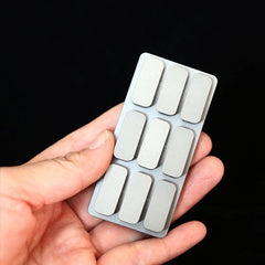 6 Keys 9 Keys Piano Key Fidget Toy Creative Stainless Steel Seesaw Fidget Slider 07FC0E-D4 - KOEEK