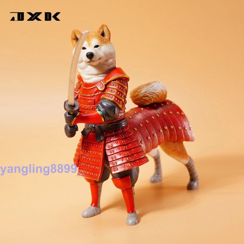 JXK 1/6 Samurai Shiba Inu Animal Model Resin Statue Toy Figure Collect Decor JXK - KOEEK