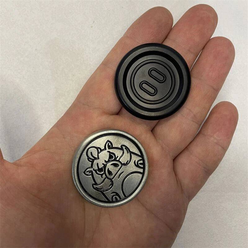 Pig Nose Fidget Haptic Coins Metal Fidget Clicker EDC Adult Fidget Toys 07FC0E-D4 - KOEEK