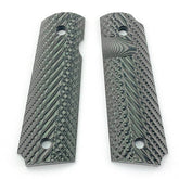 1 Pair G10 Knife Handle Patches Non-slip Textured Material For 1911 Models Grips 07FC0E-D4 - KOEEK
