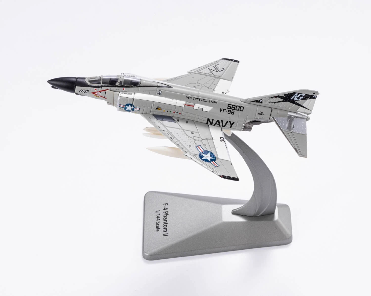 AF1 1/144 McDonnell Douglas F-4J Phantom II VF-96,"Show Time 100" Diecast Model 07FC0E-D4 - KOEEK