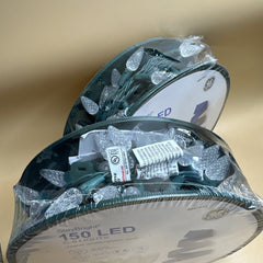 (2) GE StayBright 150-Count 37.2ft White C5 LED Christmas String Lights GE - KOEEK