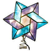 Kurt Adler 10-Light Star of David Capiz Colored Christmas Treetop, 8.5-Inch KURT ADLER - KOEEK