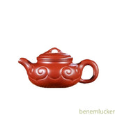 200ml Yixing Purple Clay Handmade Ruyi Teapot Kettle with Filter Kungfu Teaware 07FC0E-D4 - KOEEK