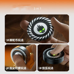 Metal Luminous Fidget Spinner 3 in 1 Adults EDC Antistress Hand Spinner Toys 07FC0E-D4 - KOEEK