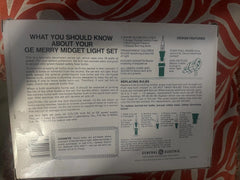 (Rare) 20 Vintage Tinsel-Lights General Electric Merry Midget Straight-Line GE - KOEEK