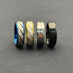 EDC Fidget Sliders Fashion Accessory Ratchet Ring Stress Relief Metal Ring Gifts 07FC0E-D4 - KOEEK