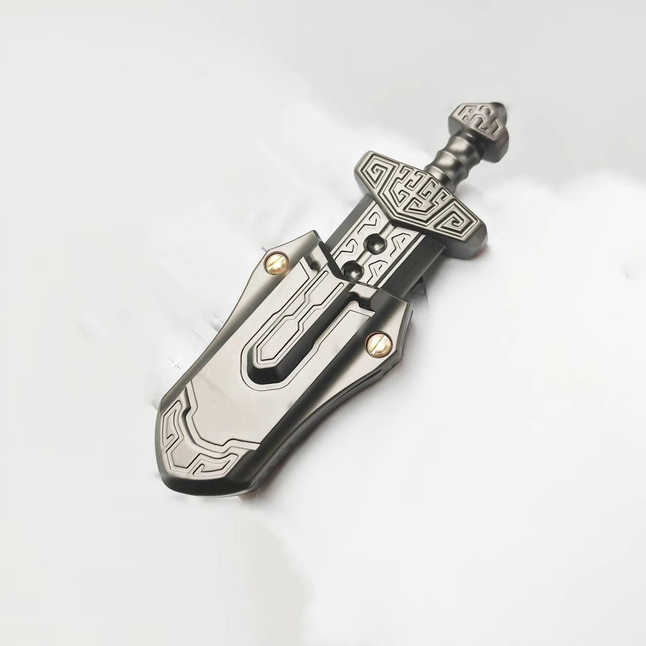 EDC Swords Mechanical Push Slider Metal Toys Decompression Fidget Toys Gift 07FC0E-D4 - KOEEK
