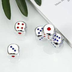 13mm Colorful Dice Game Teaching Aid 5 Pieces Box Pack 07FC0E-D4 - KOEEK