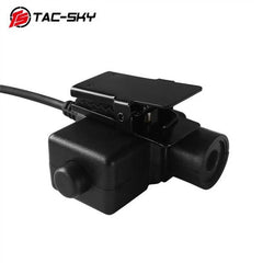 Black Connector 6PIN U94 PTT Adapter for PRC148 152 Wireless Cable Stock 07FC0E-D4 - KOEEK