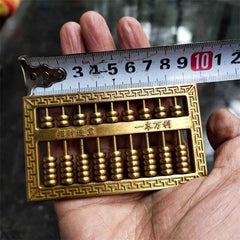 Pure Copper Zhaocai Abacus Copper Ornaments Household Auspicious Ornaments- 07FC0E-D4 - KOEEK