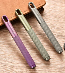 EDC Titanium Ballpoint Pen Signature Writing Pocket Pen Portable Keychain Pen 07FC0E-D4 - KOEEK