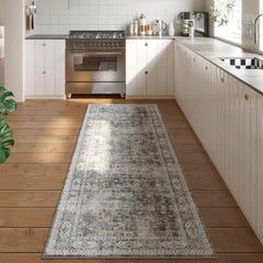 Runner Carpet Hallway Carpet Washable Kitchen Runner Carpet with Rubber Backing 07FC0E-D4 - KOEEK