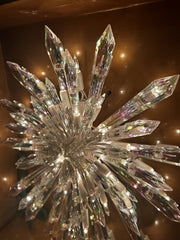 GE 50 Light Large Crystal Style Star Snowflake Christmas Tree Topper Big 14" GE - KOEEK