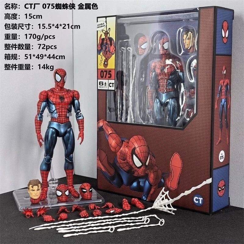In Stock CT Toys MAFEX No.075 The Amazing Spider-Man Comic Ver. Action Figure 07FC0E-D4 - KOEEK