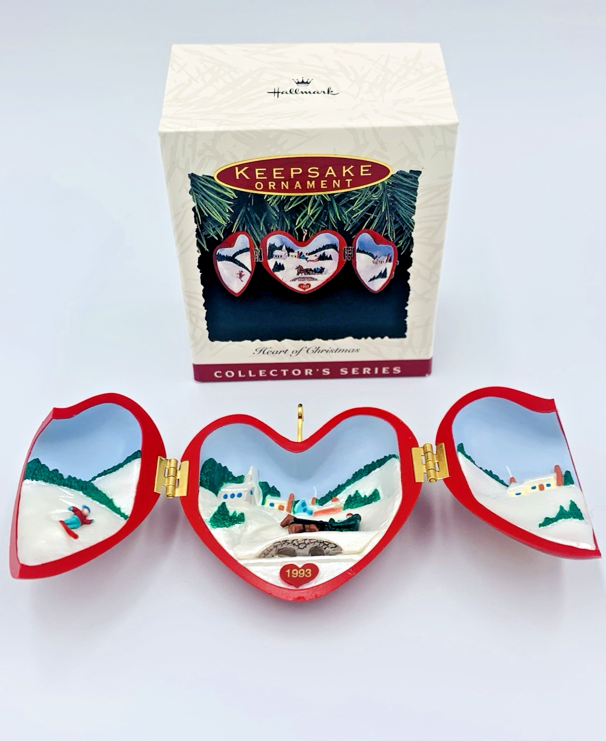 2 Hallmark Keepsake 1993 1994 Heart of Christmas Collector's Series Ornaments HALLMARK - KOEEK