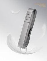 EDC Titanium Keychain Fast Release Belt Buckle with Tweezers Portable Key Chain 07FC0E-D4 - KOEEK