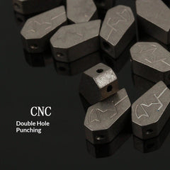 Titanium Alloy Knife Pendant Urban EDC Tactical Knife Trinket Stoashed Finish 07FC0E-D4 - KOEEK